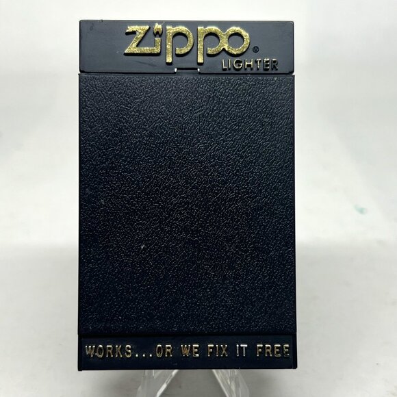Zippo Vintage Brass Lighter Engraved "Allen (front) Happy Birthday 1986 (back) - Picture 2 of 4